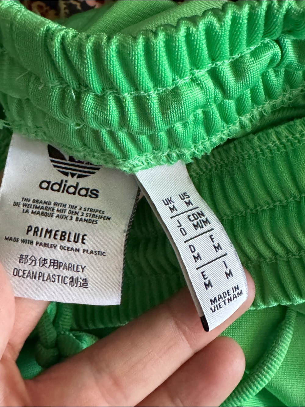 adidas Original Adicolor Primeblue Kelly Green Track Pants - Picture 10 of 10